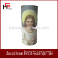 Trade Assurance Luxury Customized Packaging Classical Human Portrait Round Paper Tube